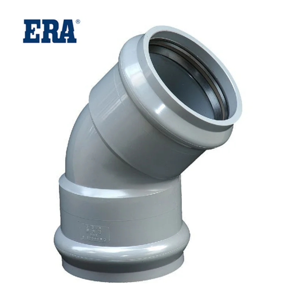 Codo uf de 45° pvc era