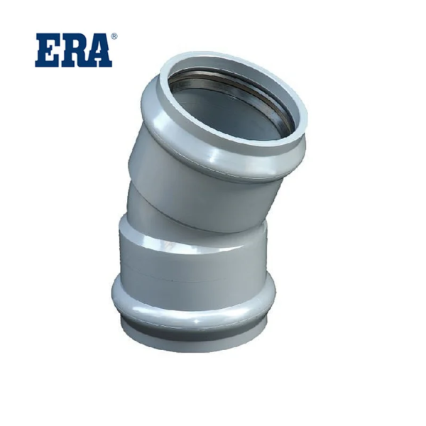 Codo uf de 22.5°  pvc era