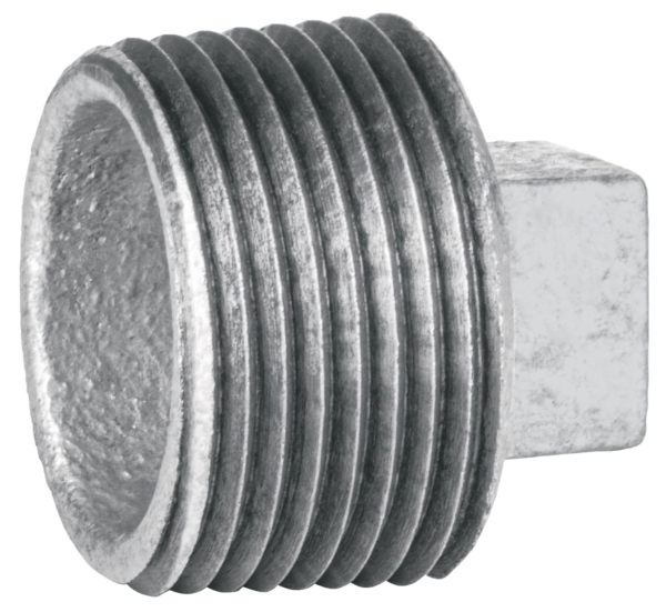 Tapón macho galvanizado