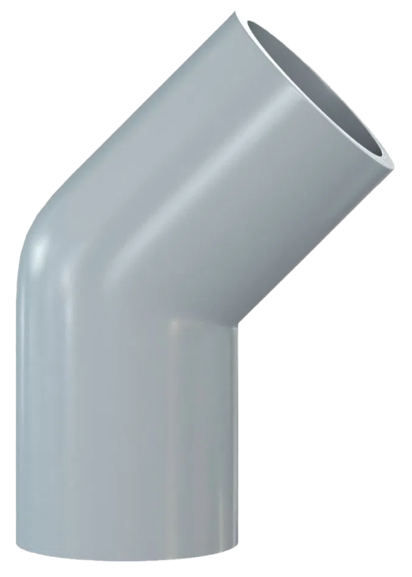 Codo PVC 45°de agua