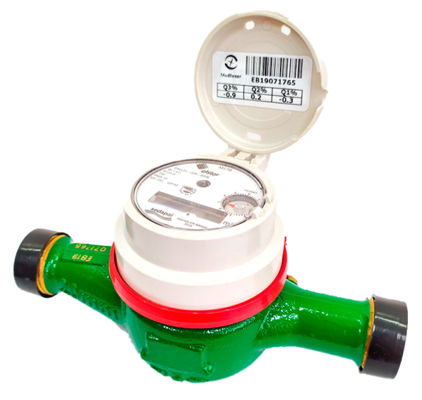 Medidor de agua chorro múltiple de ¾ elster